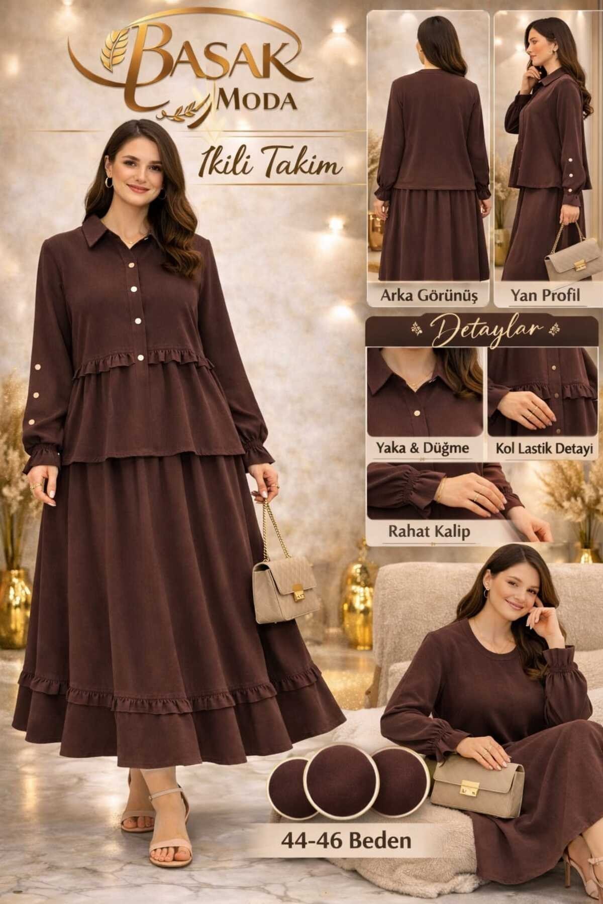 MKBAŞAK MODA ETEKLİ TAKIM 2