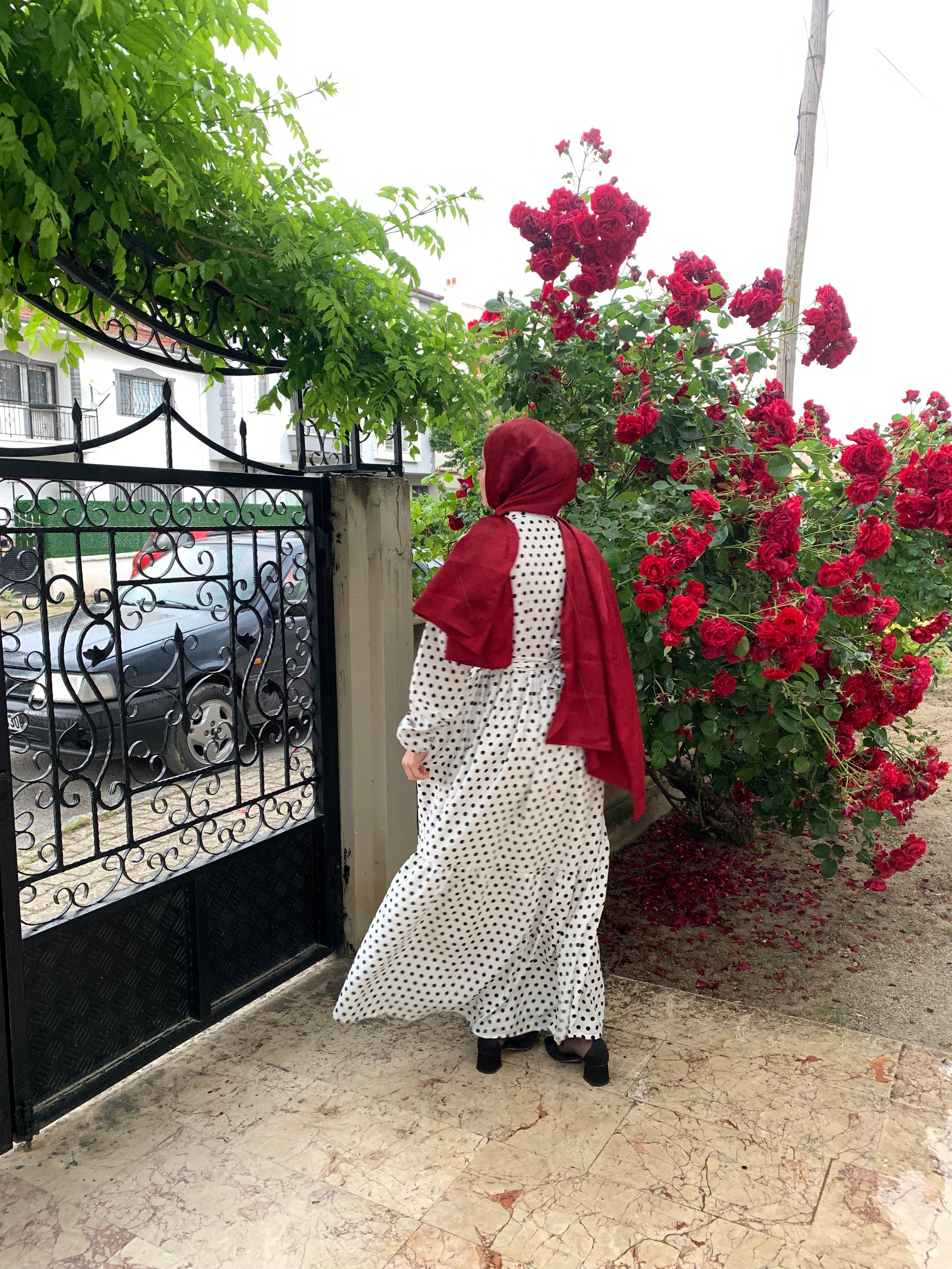 MODA BAŞAK MANGO DESENLİ ELBİSE