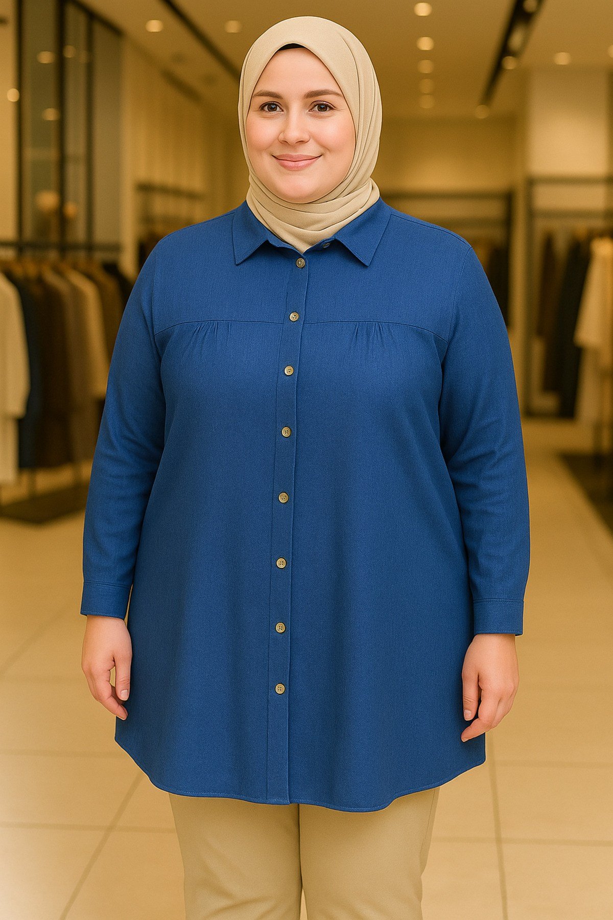 Zamansız Zarafet Karin Tunik Gömlek