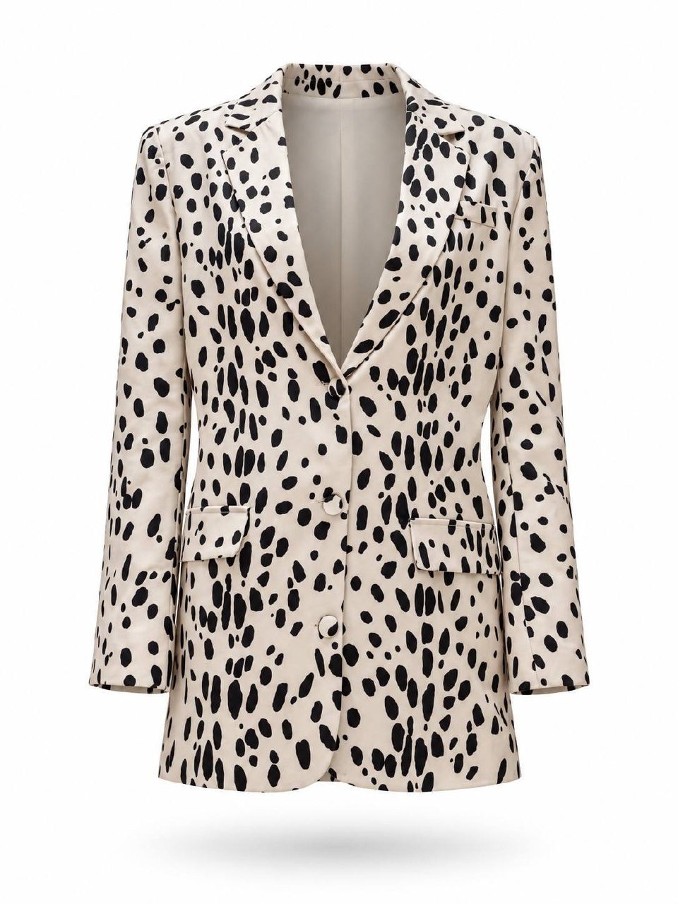 Benek Desenli Blazer Ceket Elbise