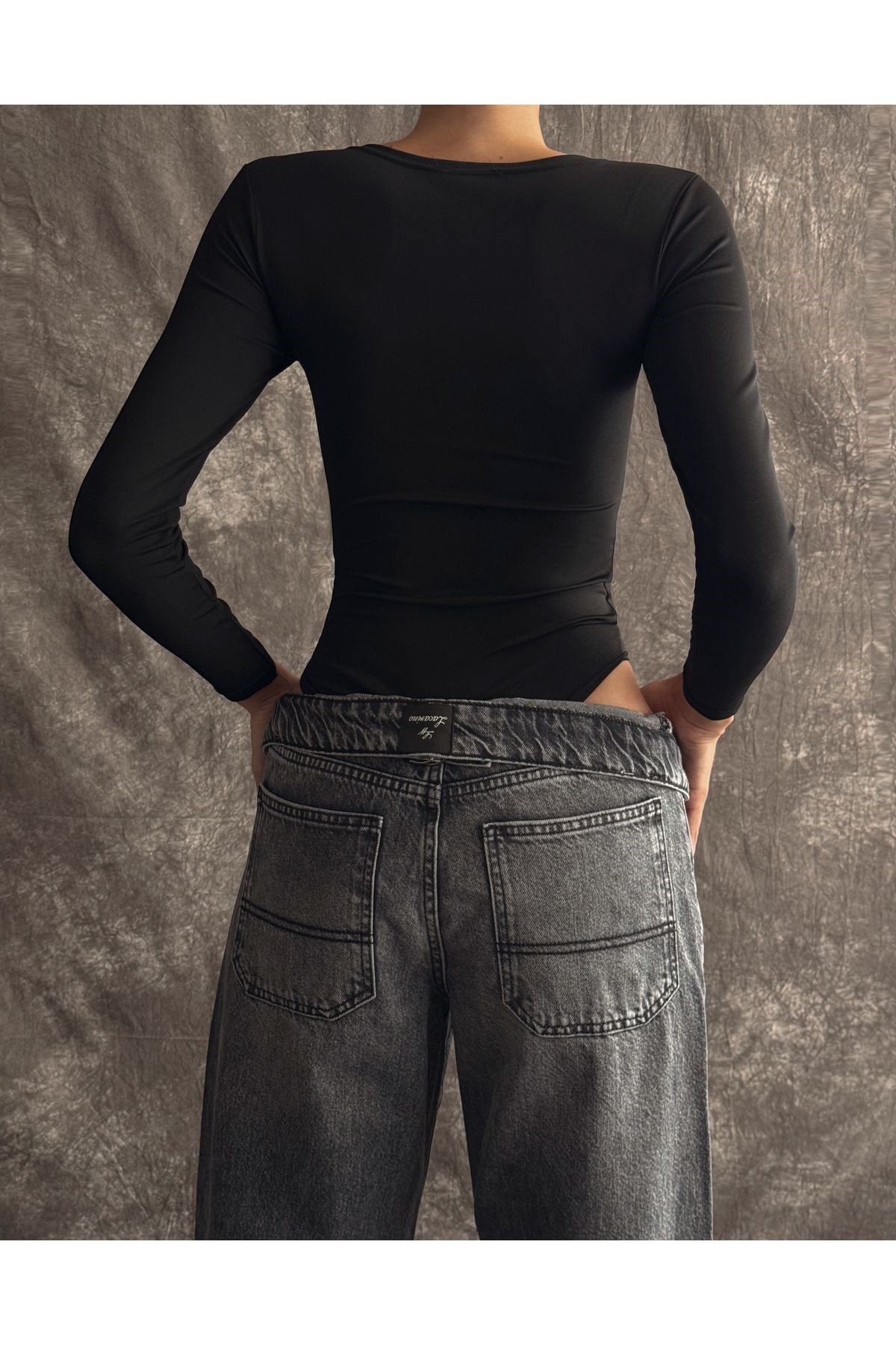 Kadın Kare Yaka Bodysuit