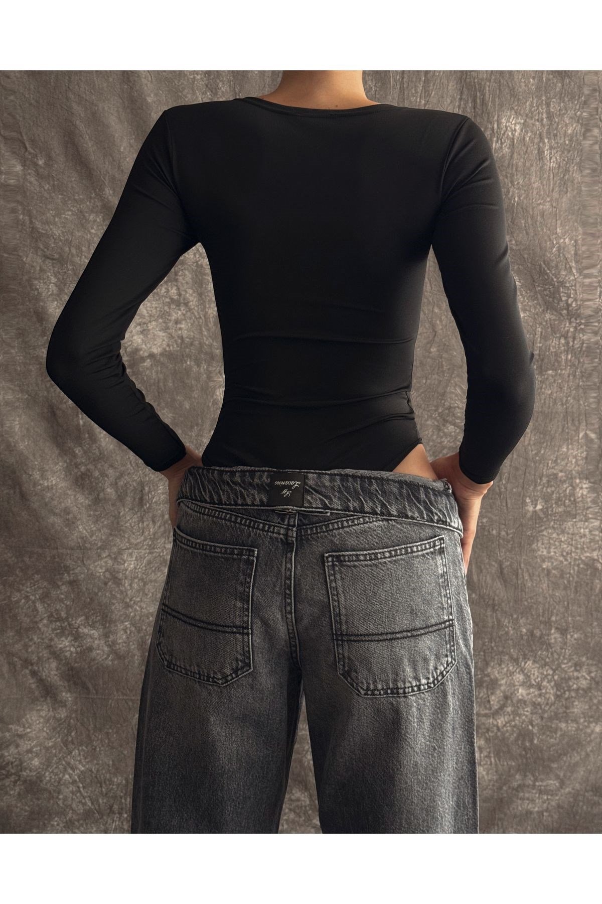 Kadın Kare Yaka Bodysuit