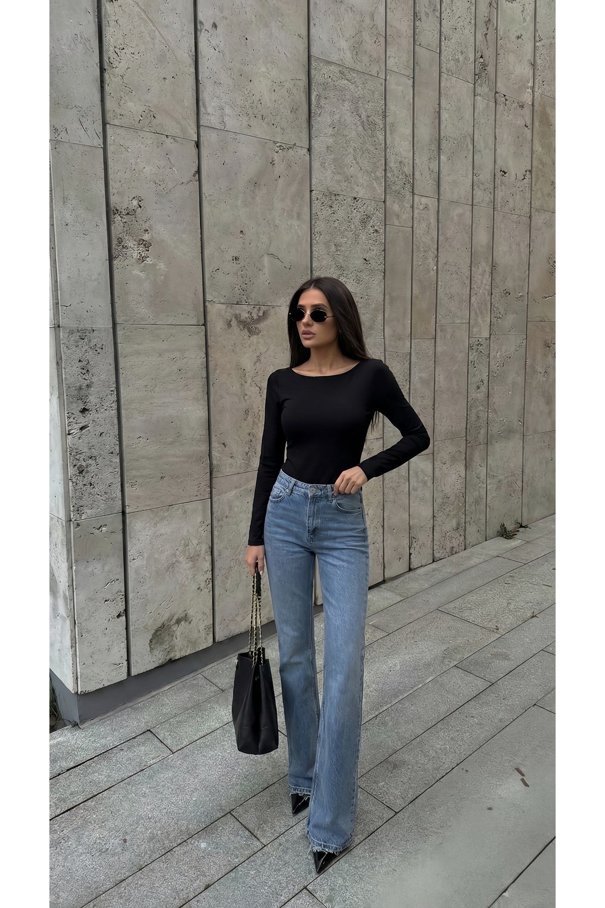 Kadın Kayık Yaka Bodysuit