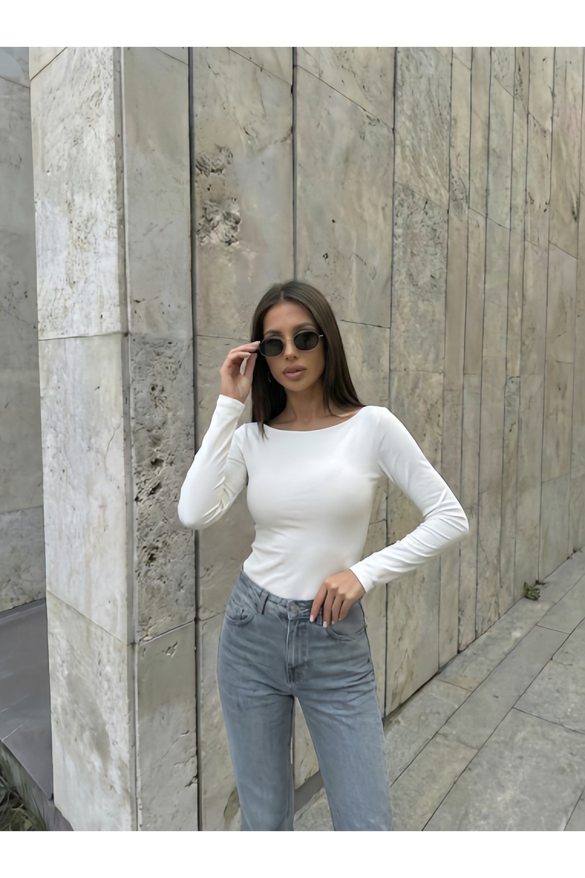 Kadın Kayık Yaka Bodysuit