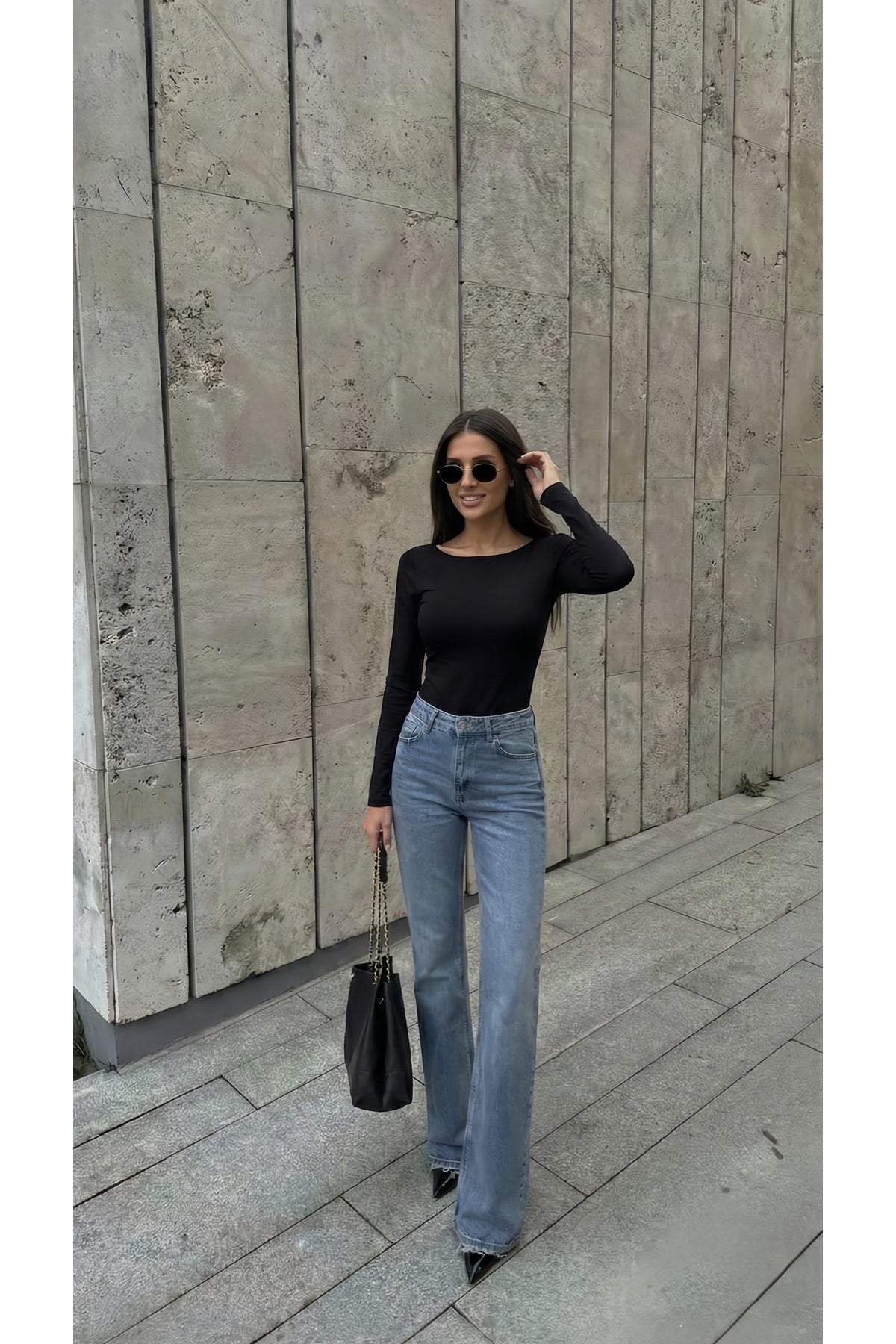 Kadın Kayık Yaka Bodysuit