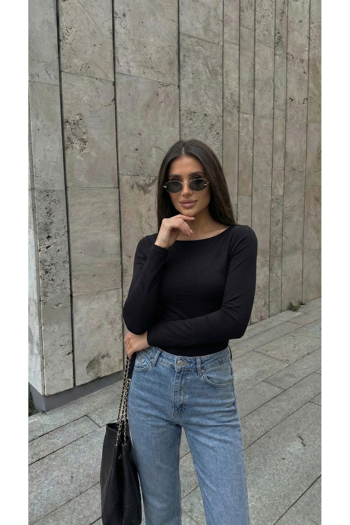 Kadın Kayık Yaka Bodysuit