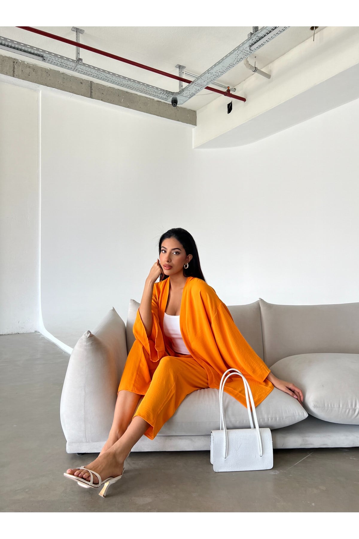Kadın Kimono&Pantolon Takım