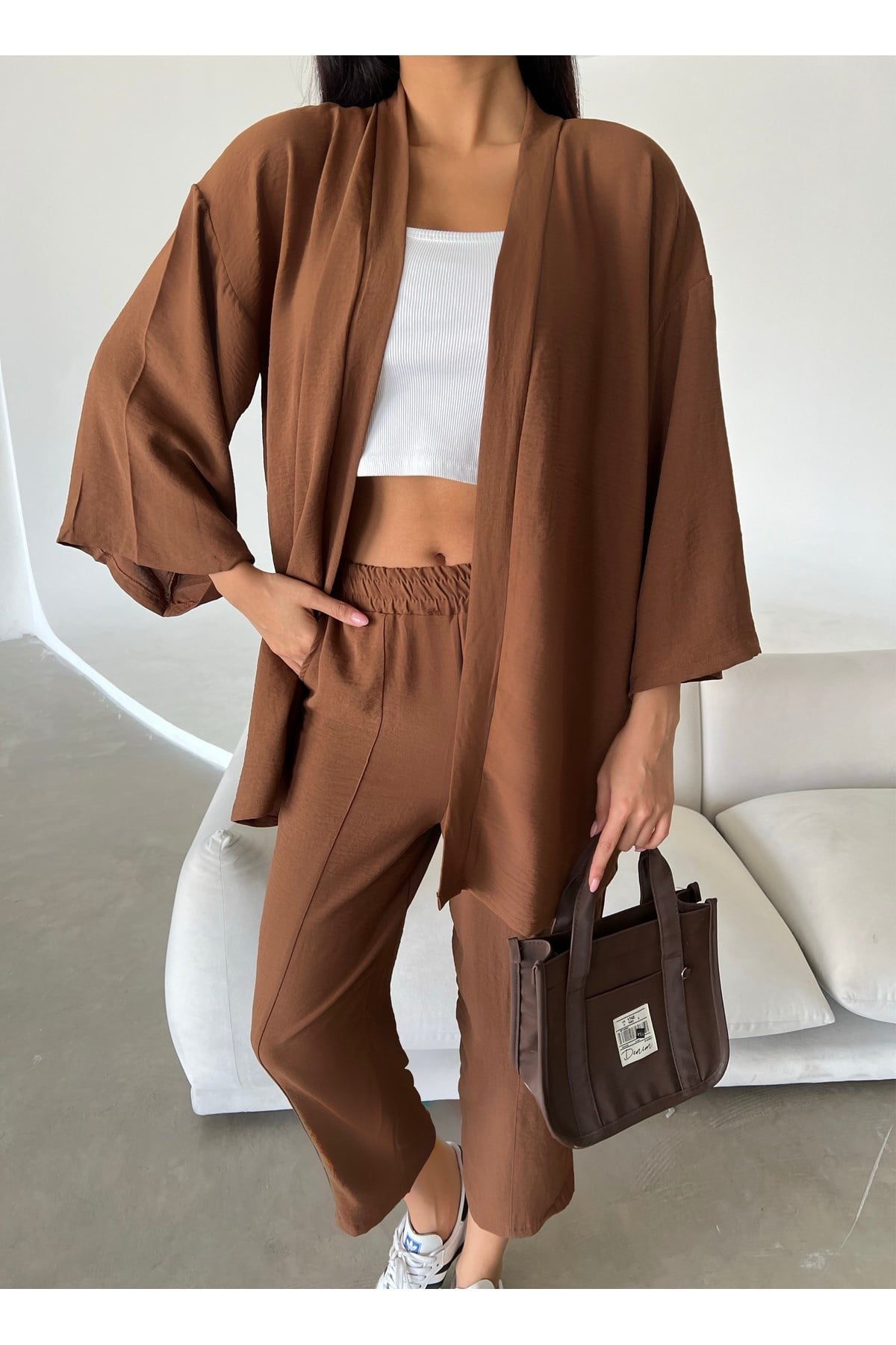 Kadın Kimono&Pantolon Takım