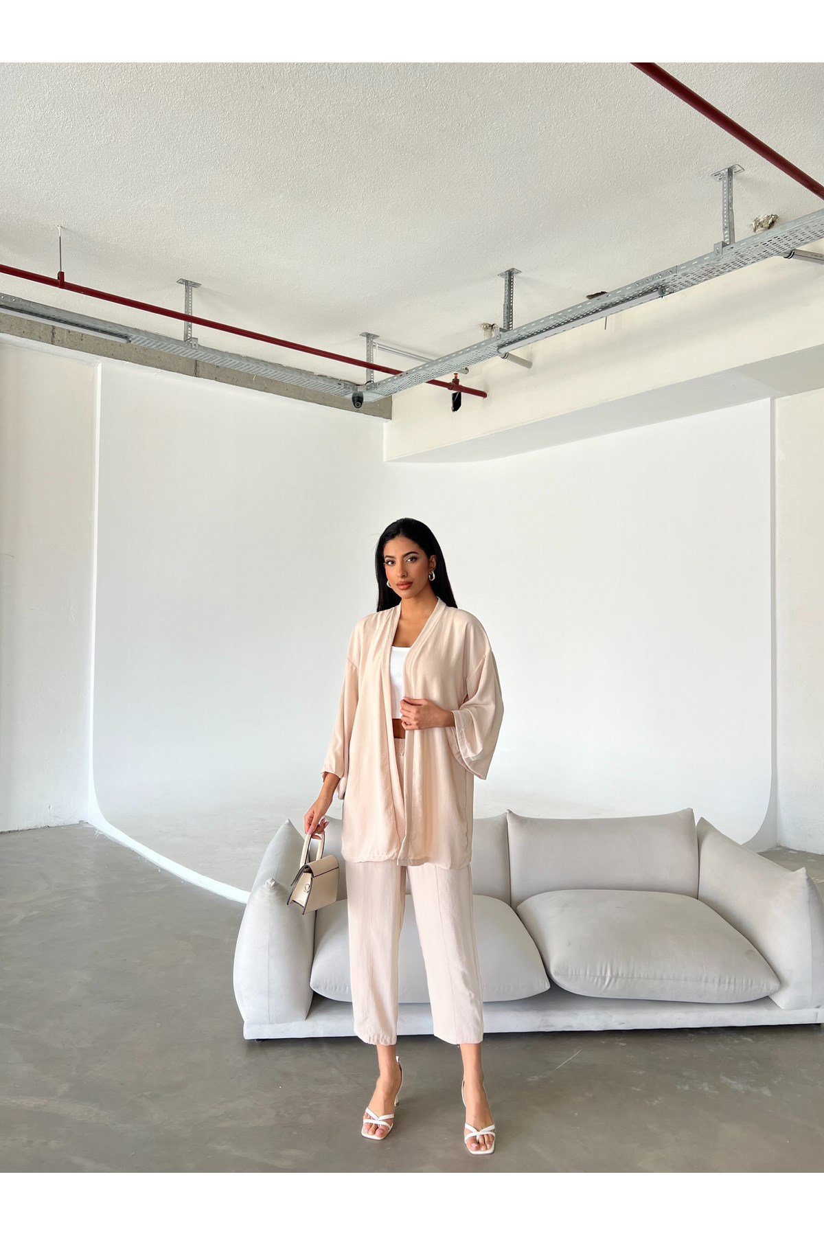 Kadın Kimono&Pantolon Takım