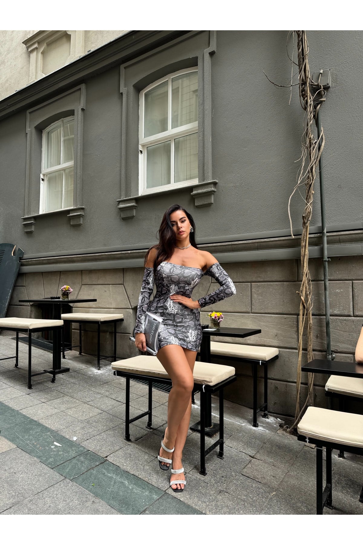 Kadın Mini Straplez Elbise