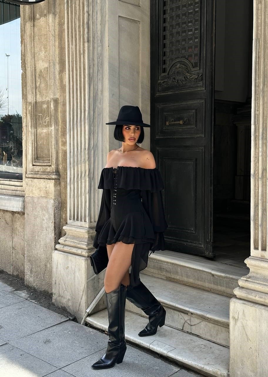 Kadın Süet Detaylı Tasarım Tulum