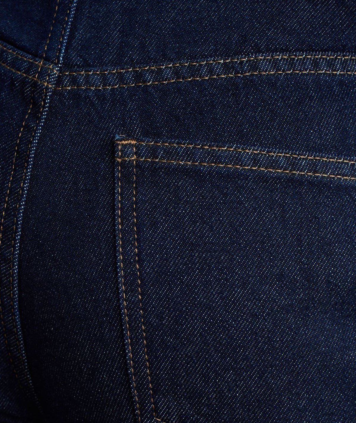 %100 Pamuk Wide Leg Jean - Lacivert