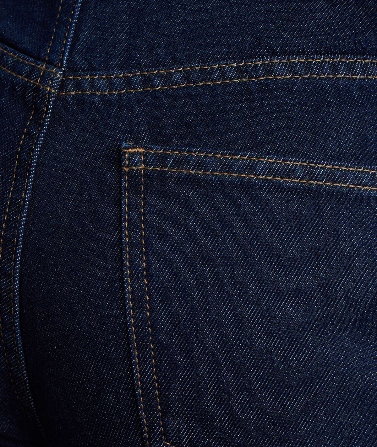 %100 Pamuk Wide Leg Jean - Lacivert