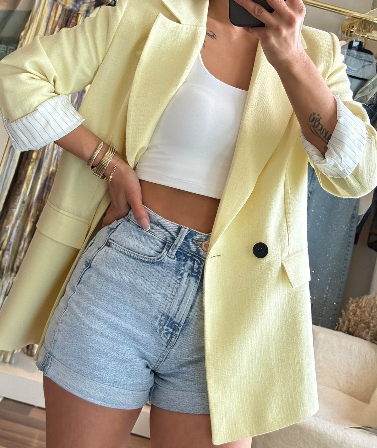 Blazer Ceket – Sarı