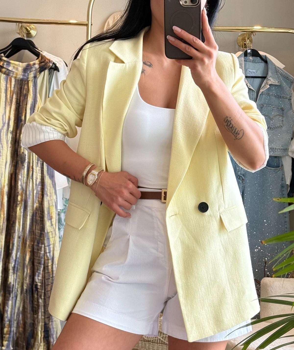 Blazer Ceket – Sarı