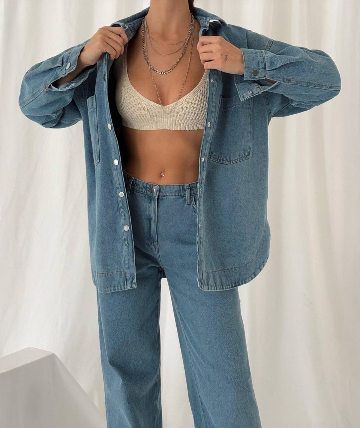 Denim Gömlek & Pantolon Takım
