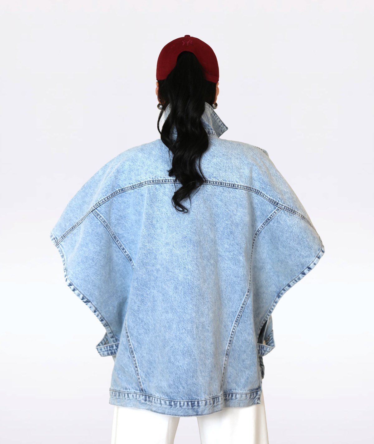 Oversize Denim Yelek