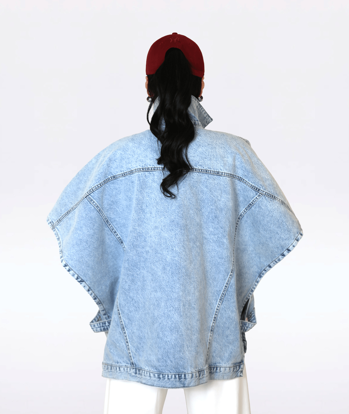 Oversize Denim Yelek