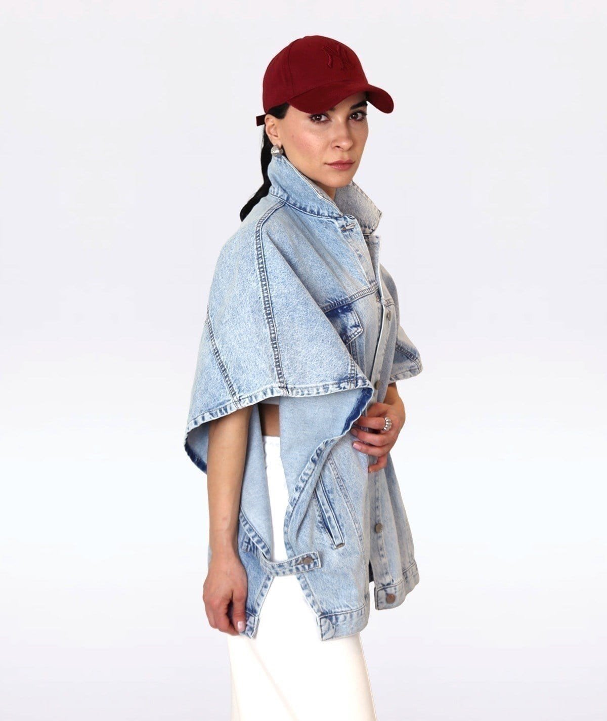 Oversize Denim Yelek