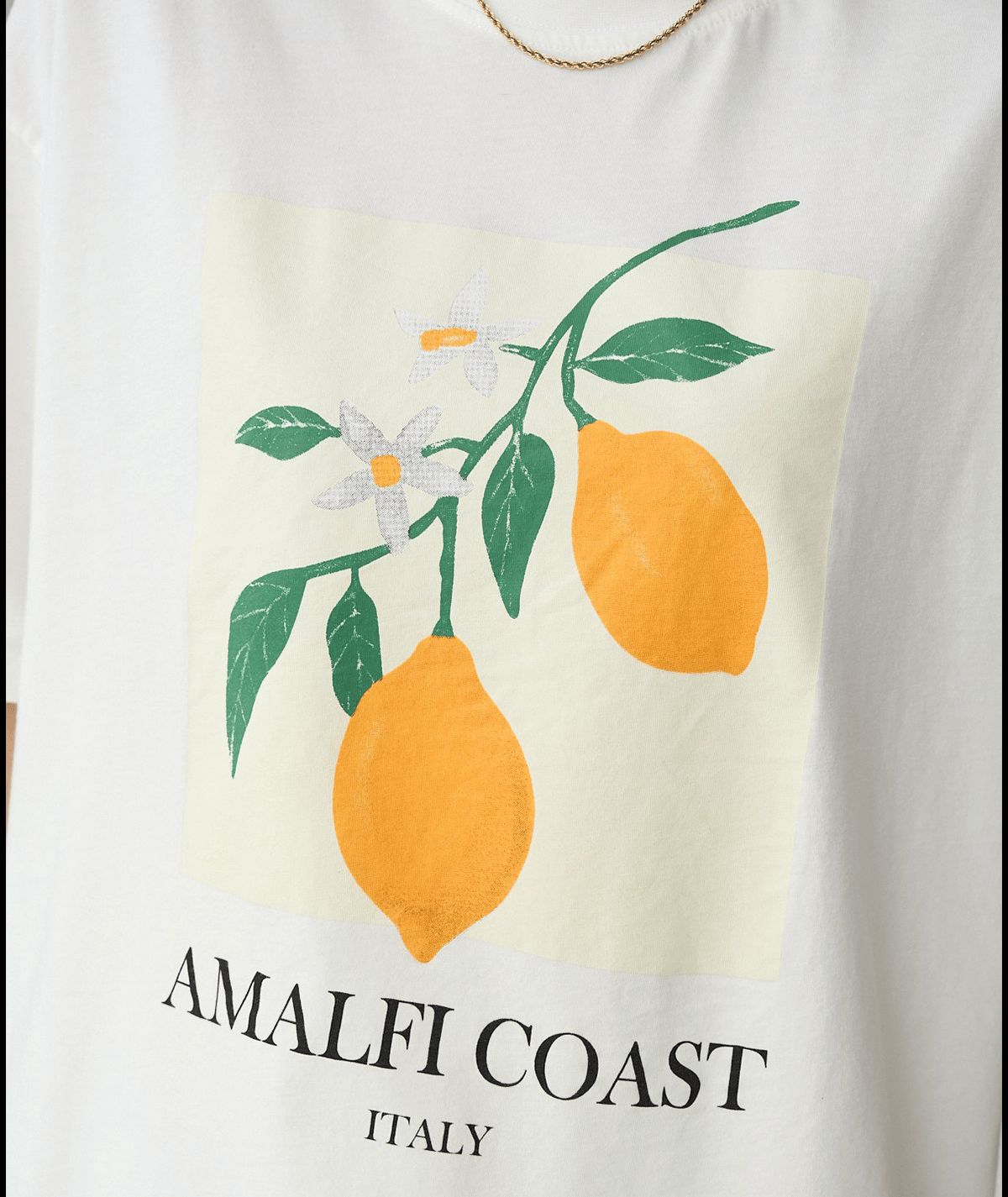 Oversize Limon Baskılı Tişört