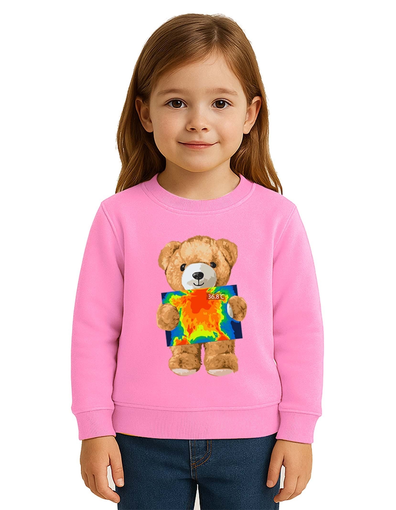 Unisex ayıcık bear Baskılı Çocuk Swaetshirt 3 İplik Şardonlu