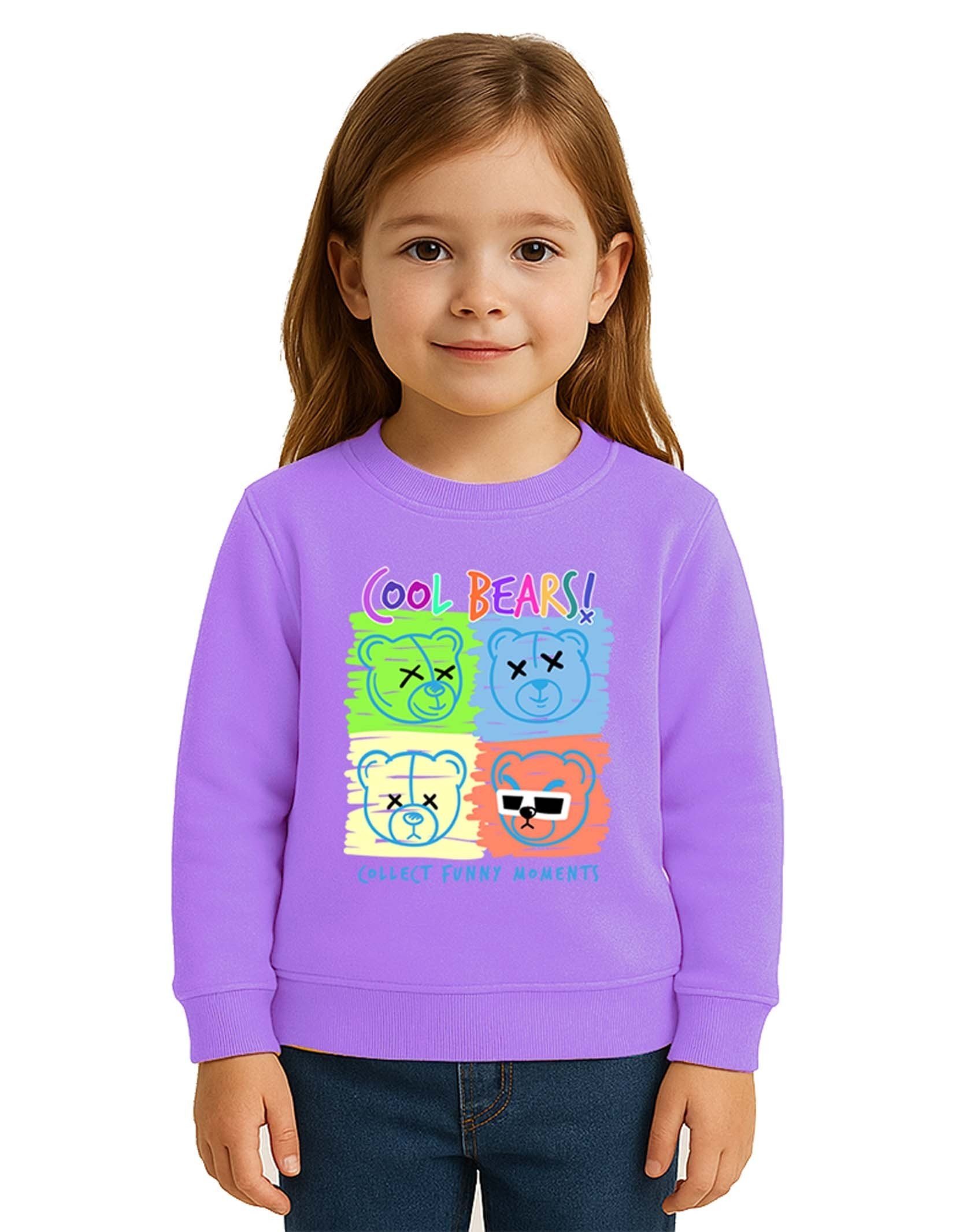 Unisex ayıcık bear Baskılı Çocuk Swaetshirt 3 İplik Şardonlu