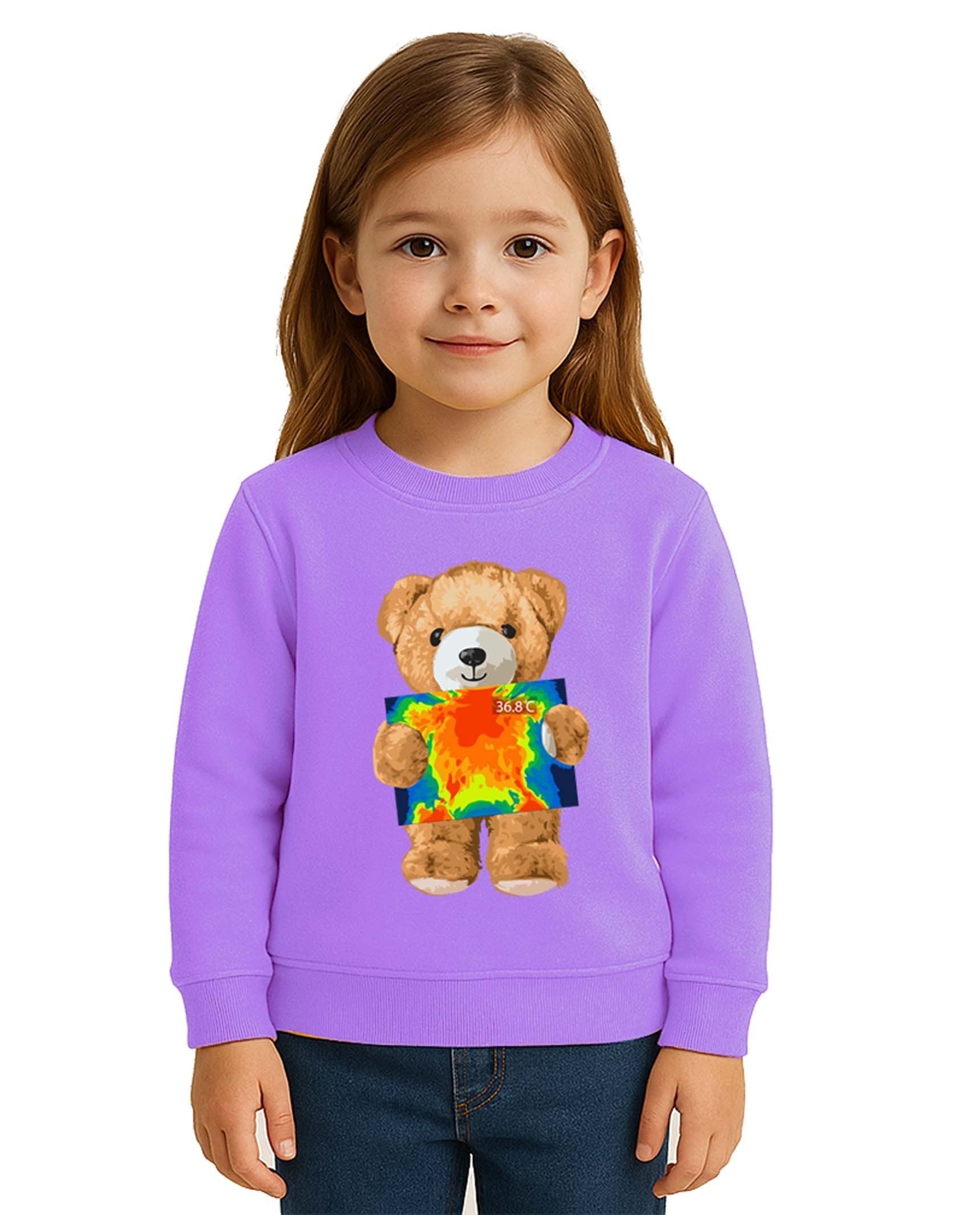 Unisex ayıcık bear Baskılı Çocuk Swaetshirt 3 İplik Şardonlu