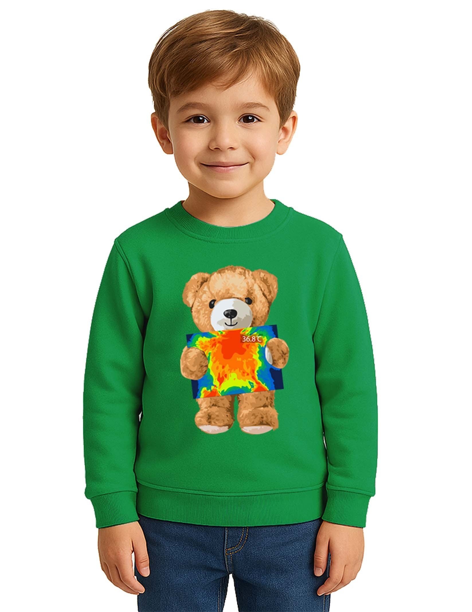 Unisex ayıcık bear Baskılı Çocuk Swaetshirt 3 İplik Şardonlu