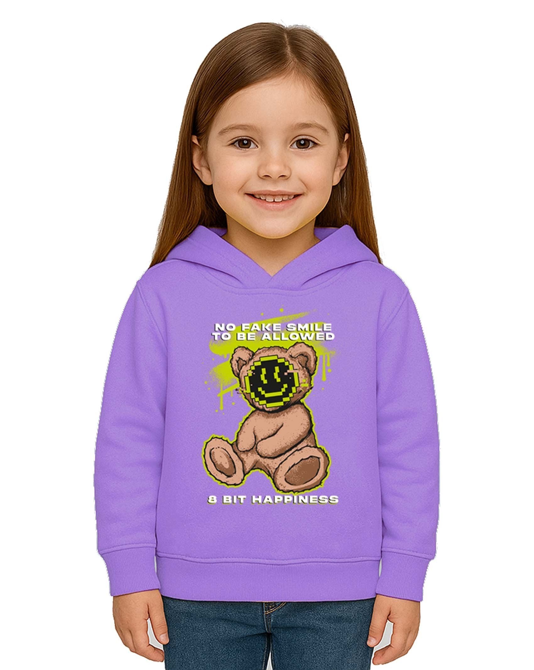 Unisex ayıcık bear Baskılı Çocuk Swaetshirt Kapşonlu 3 İplik Şardonlu