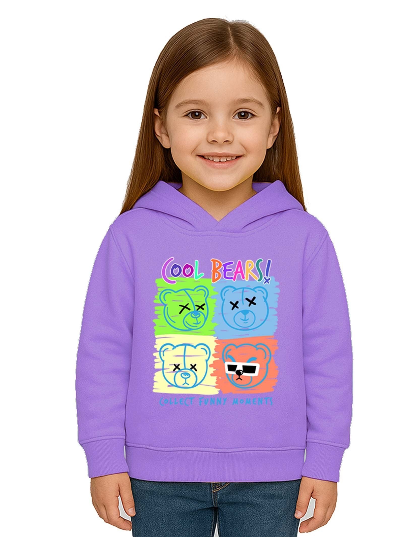 Unisex ayıcık bear Baskılı Çocuk Swaetshirt Kapşonlu 3 İplik Şardonlu