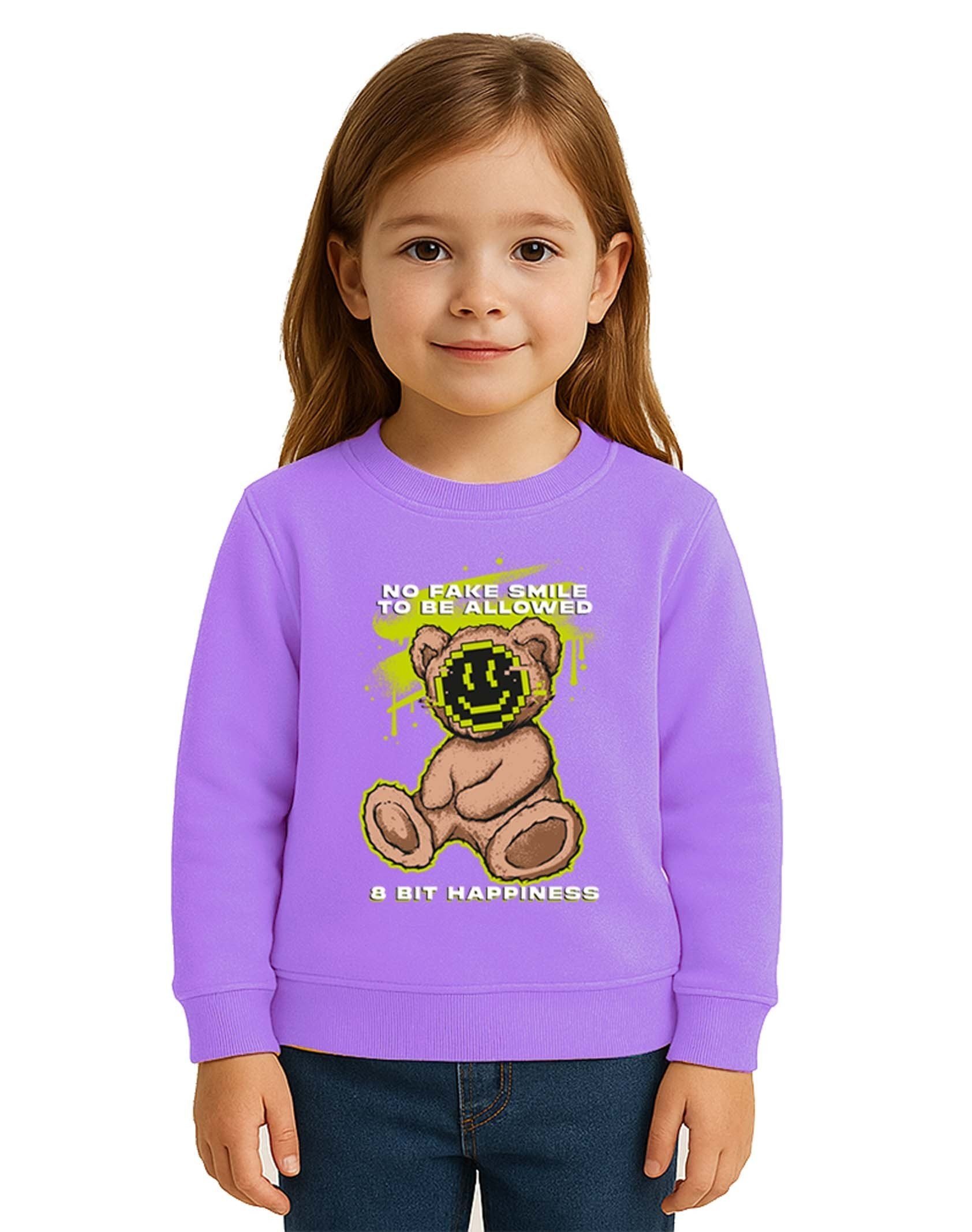 Unisex ayıcık bear Baskılı Çocuk Swaetshirt 3 İplik Şardonlu