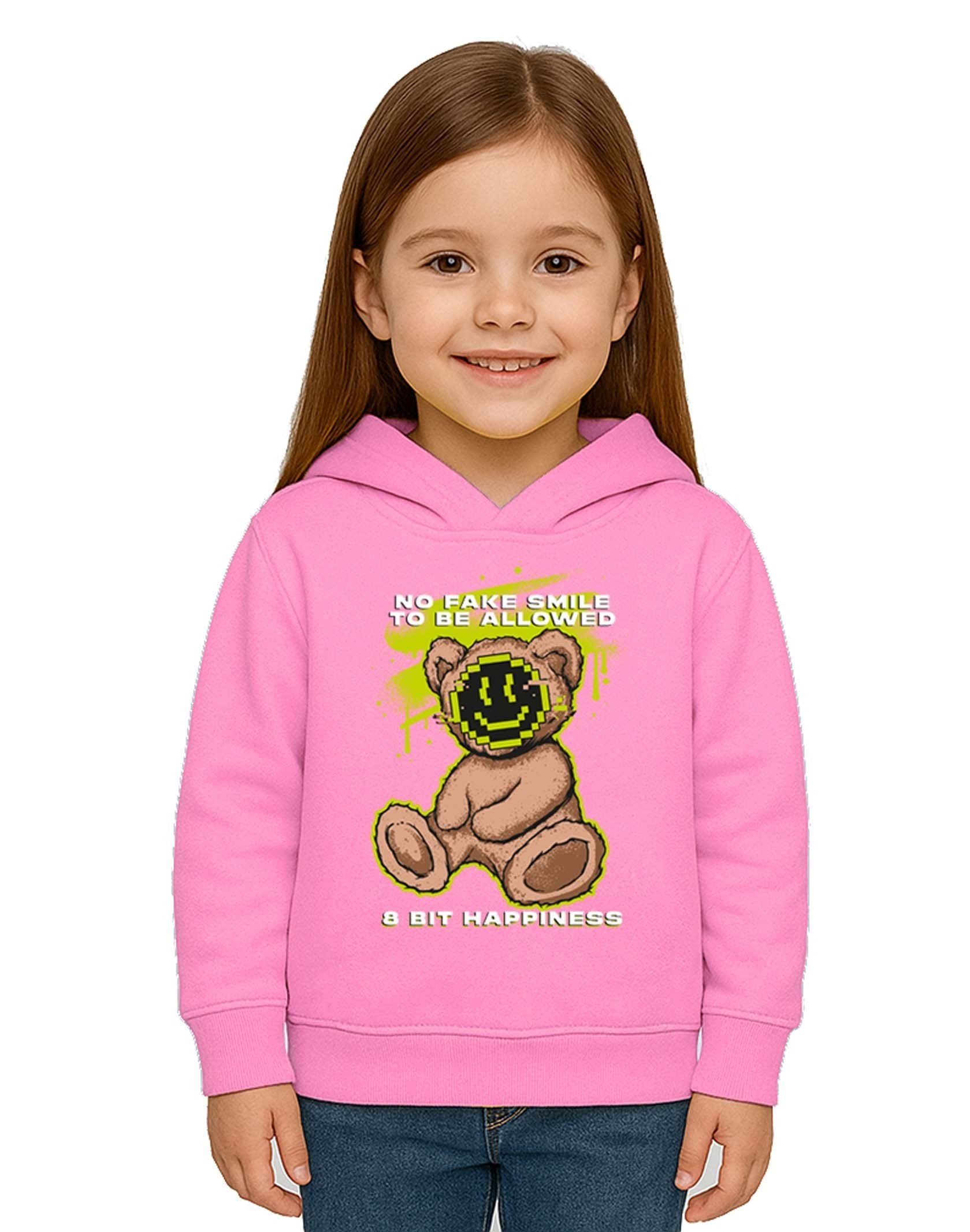 Unisex ayıcık bear Baskılı Çocuk Swaetshirt Kapşonlu 3 İplik Şardonlu