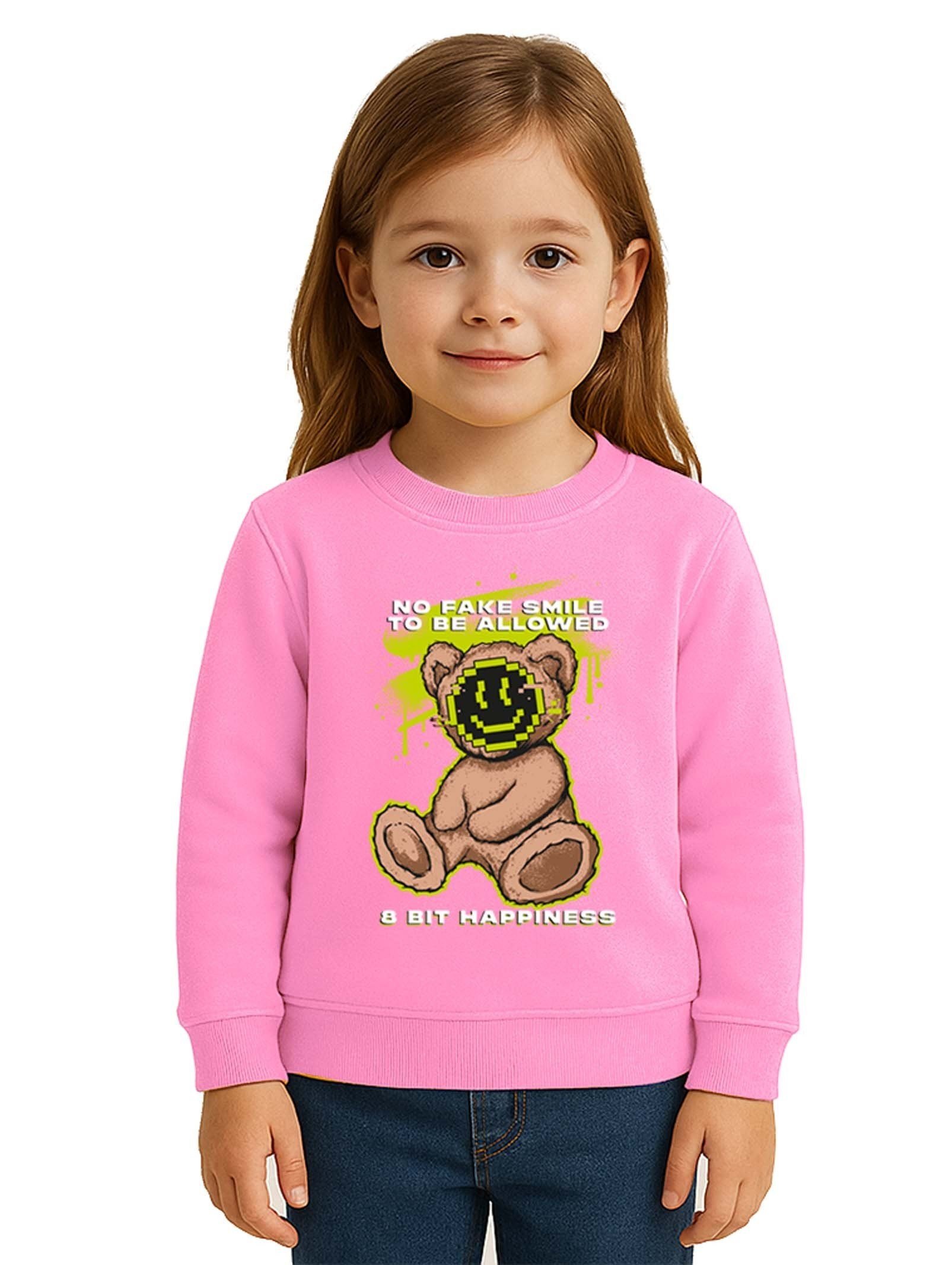 Unisex ayıcık bear Baskılı Çocuk Swaetshirt 3 İplik Şardonlu