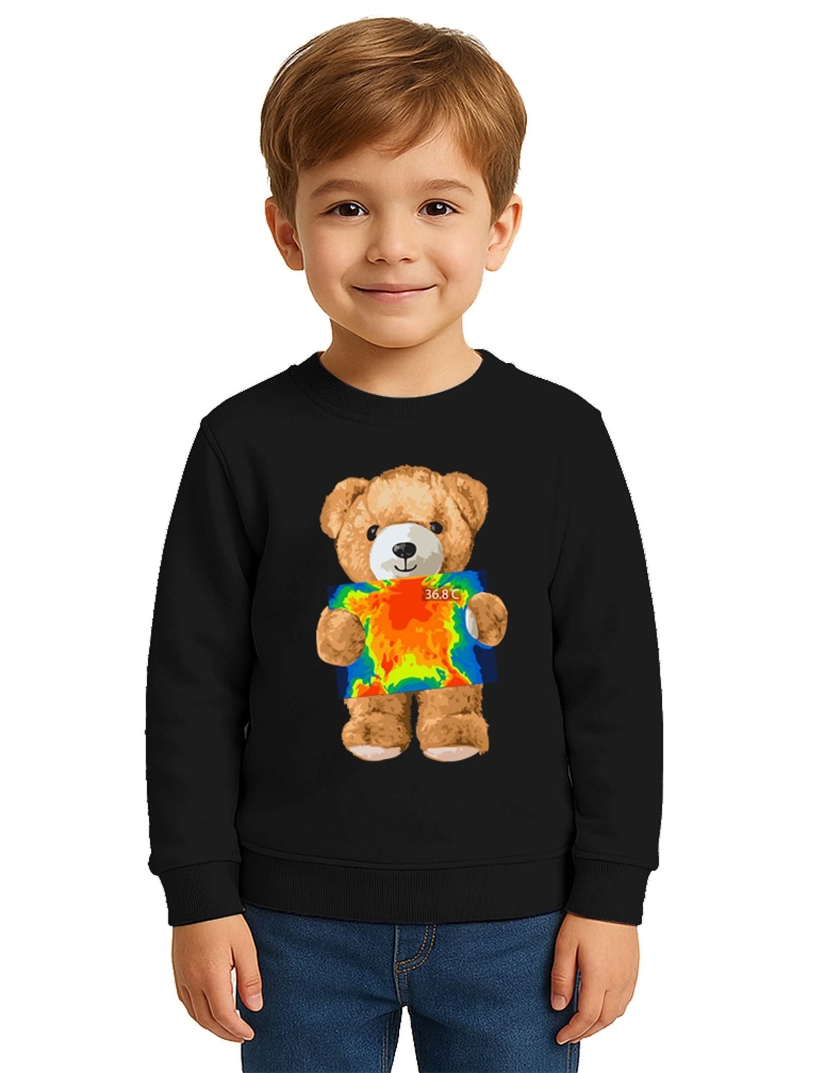 Unisex ayıcık bear Baskılı Çocuk Swaetshirt 3 İplik Şardonlu