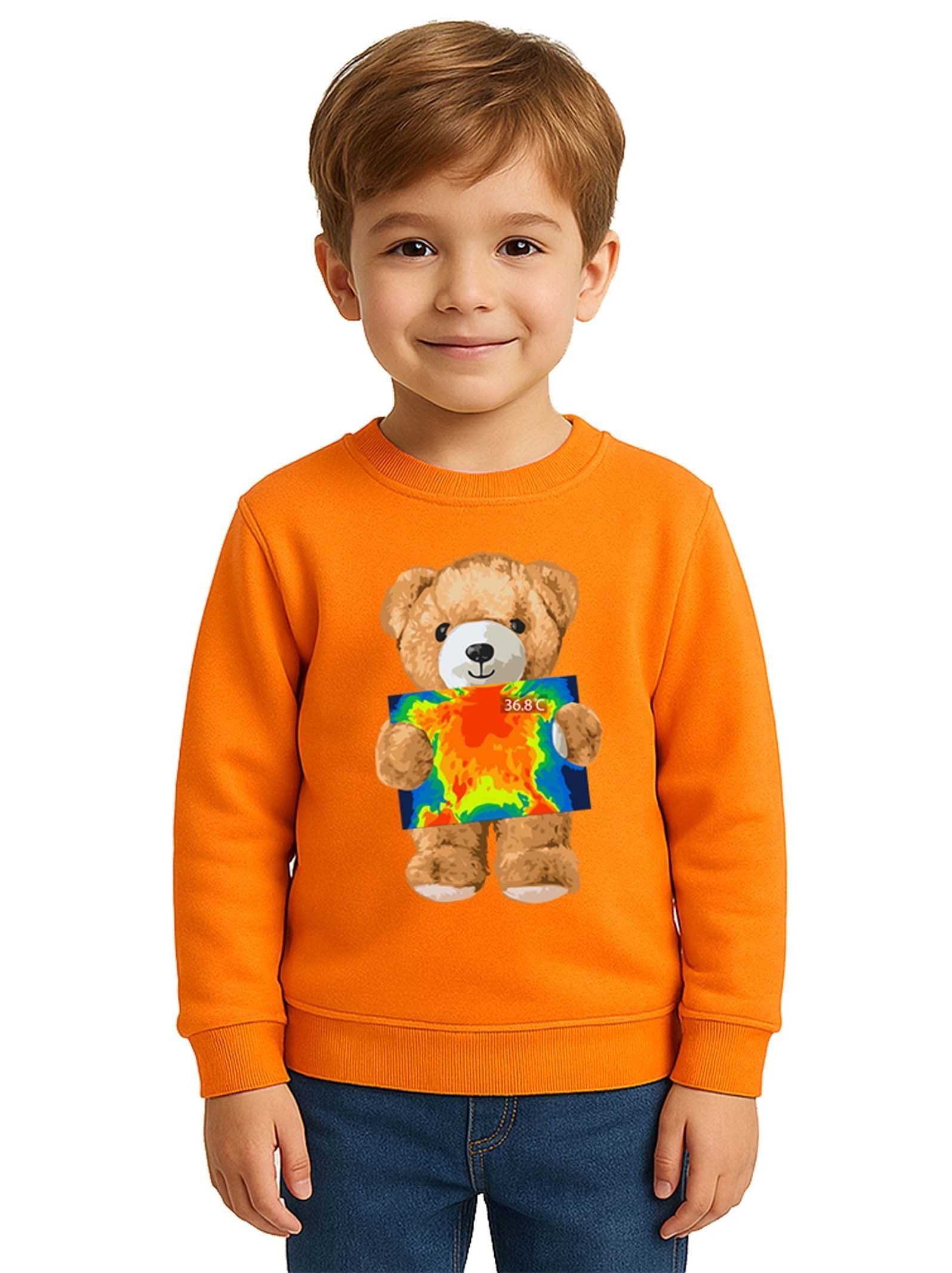Unisex ayıcık bear Baskılı Çocuk Swaetshirt 3 İplik Şardonlu