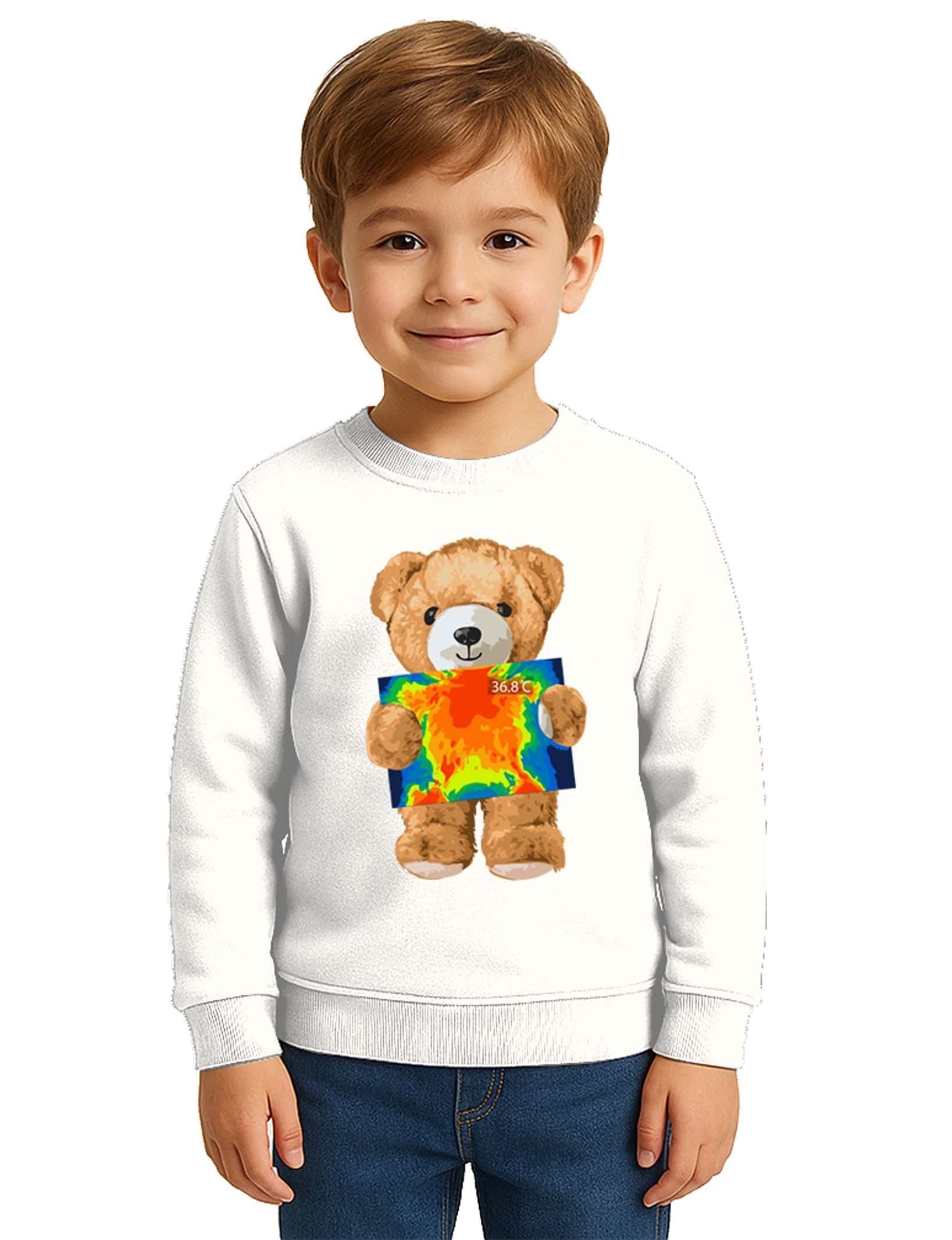 Unisex ayıcık bear Baskılı Çocuk Swaetshirt 3 İplik Şardonlu