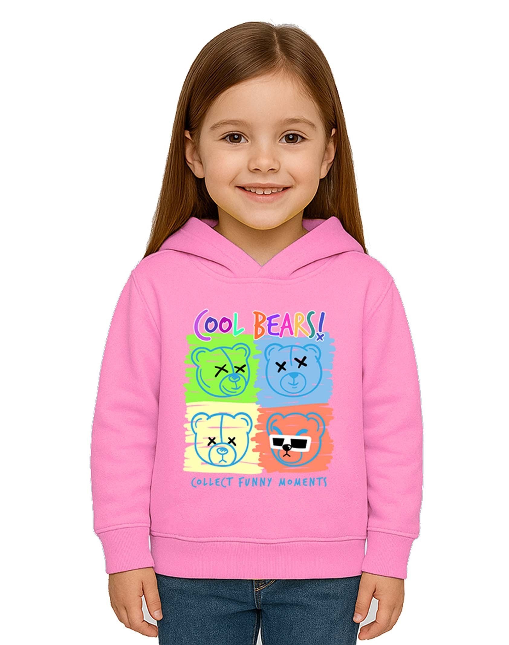 Unisex ayıcık bear Baskılı Çocuk Swaetshirt Kapşonlu 3 İplik Şardonlu