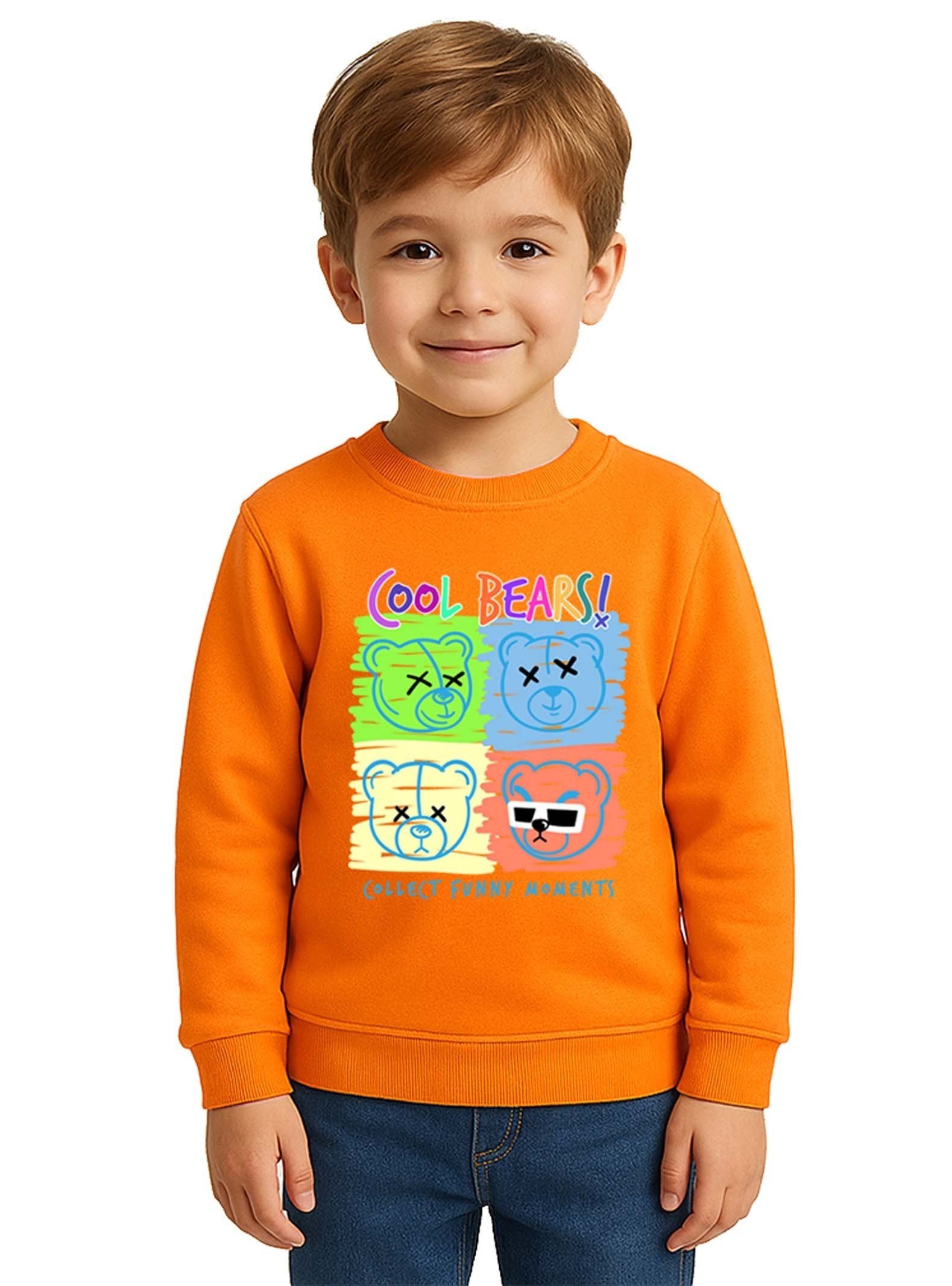 Unisex ayıcık bear Baskılı Çocuk Swaetshirt 3 İplik Şardonlu