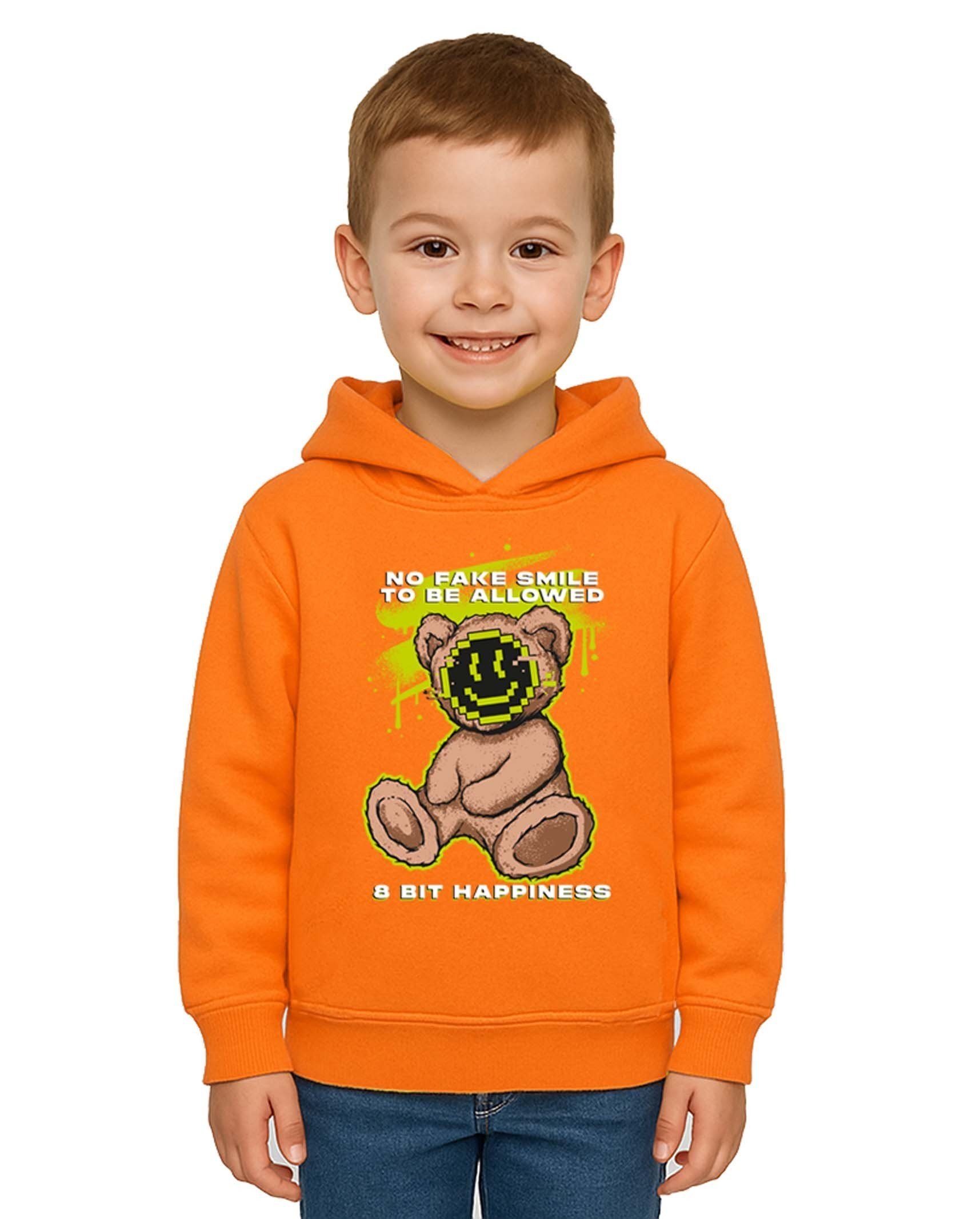 Unisex ayıcık bear Baskılı Çocuk Swaetshirt Kapşonlu 3 İplik Şardonlu