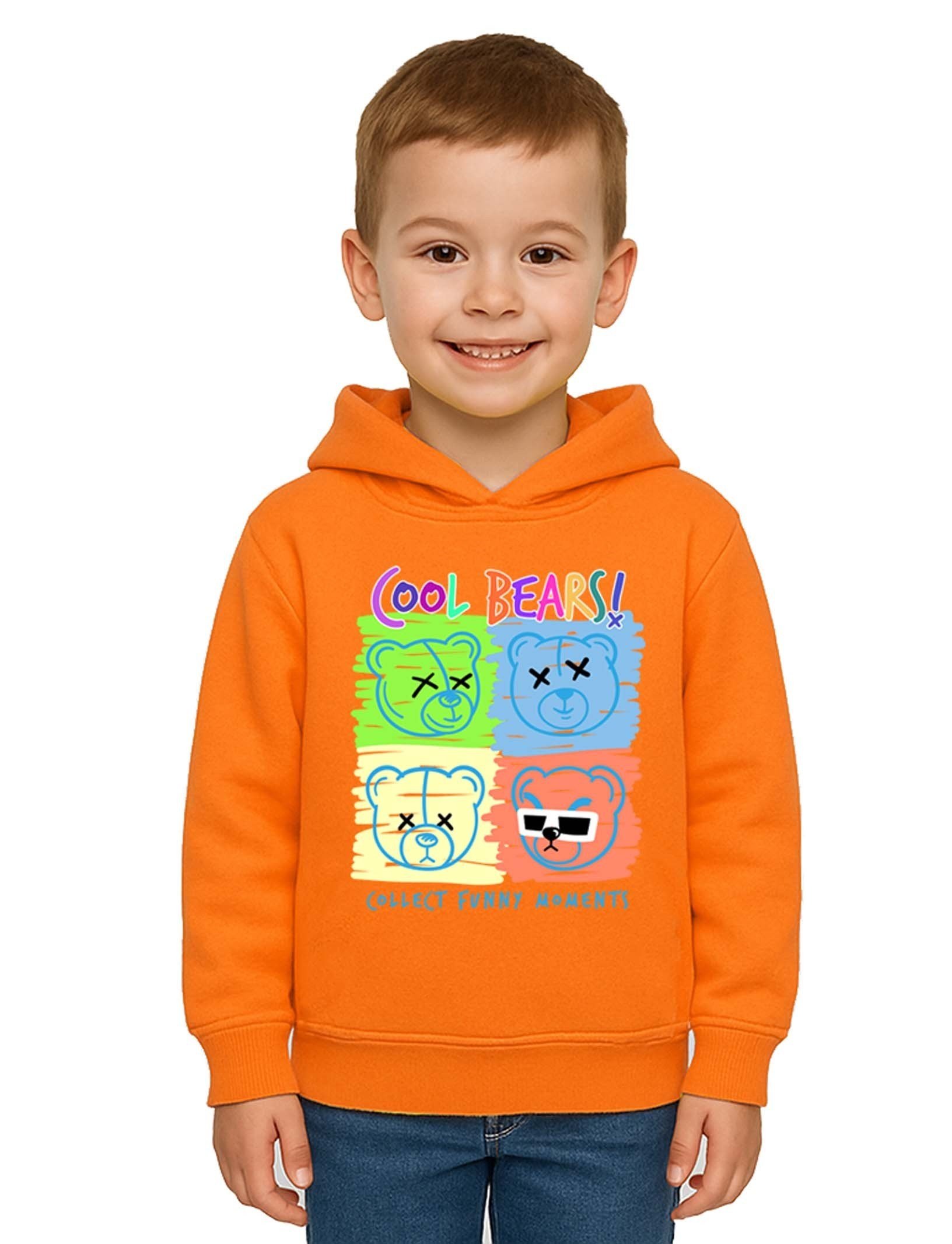 Unisex ayıcık bear Baskılı Çocuk Swaetshirt Kapşonlu 3 İplik Şardonlu