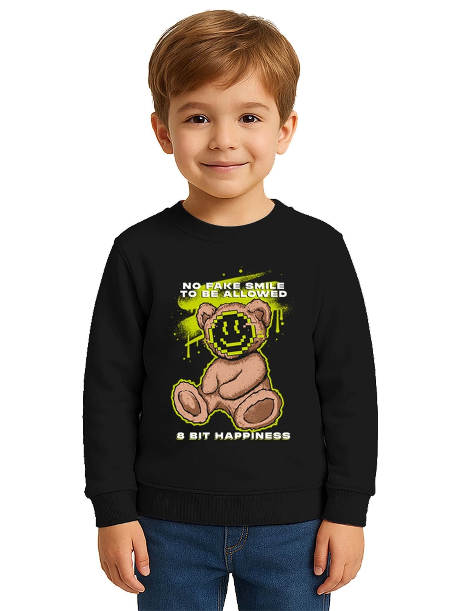 Unisex ayıcık bear Baskılı Çocuk Swaetshirt 3 İplik Şardonlu