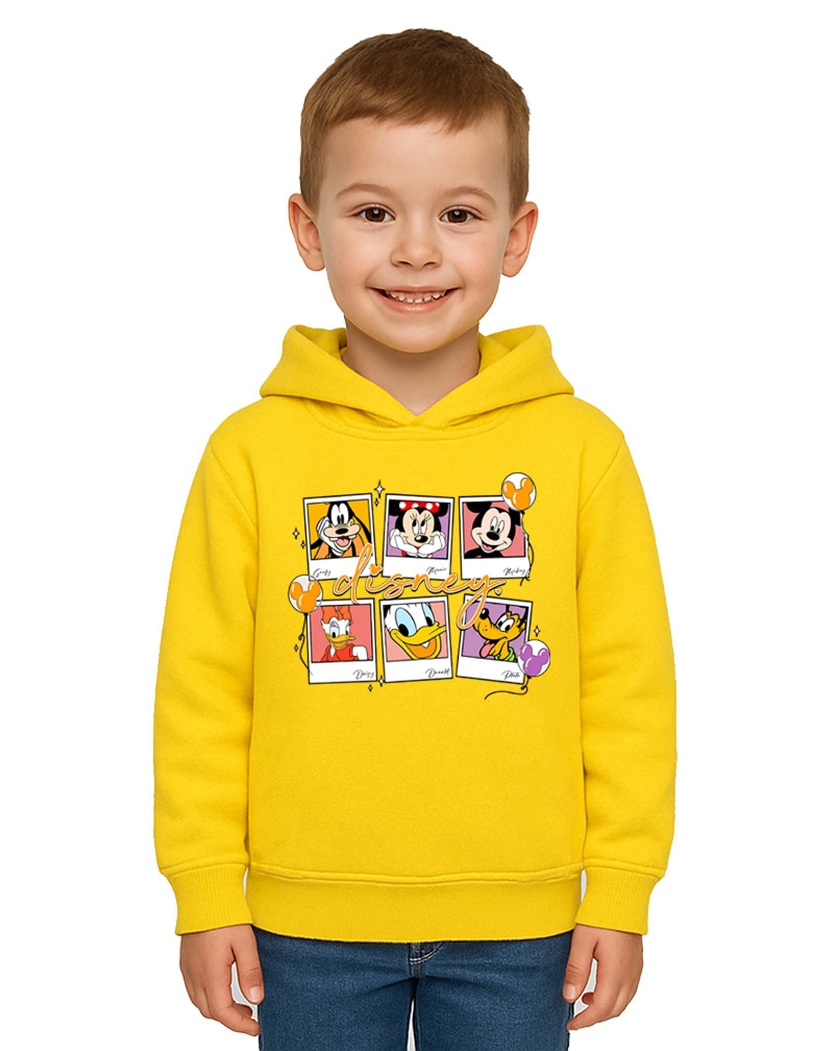Unisex Baskılı Çocuk Swaetshirt Kapşonlu 3 İplik Şardonlu