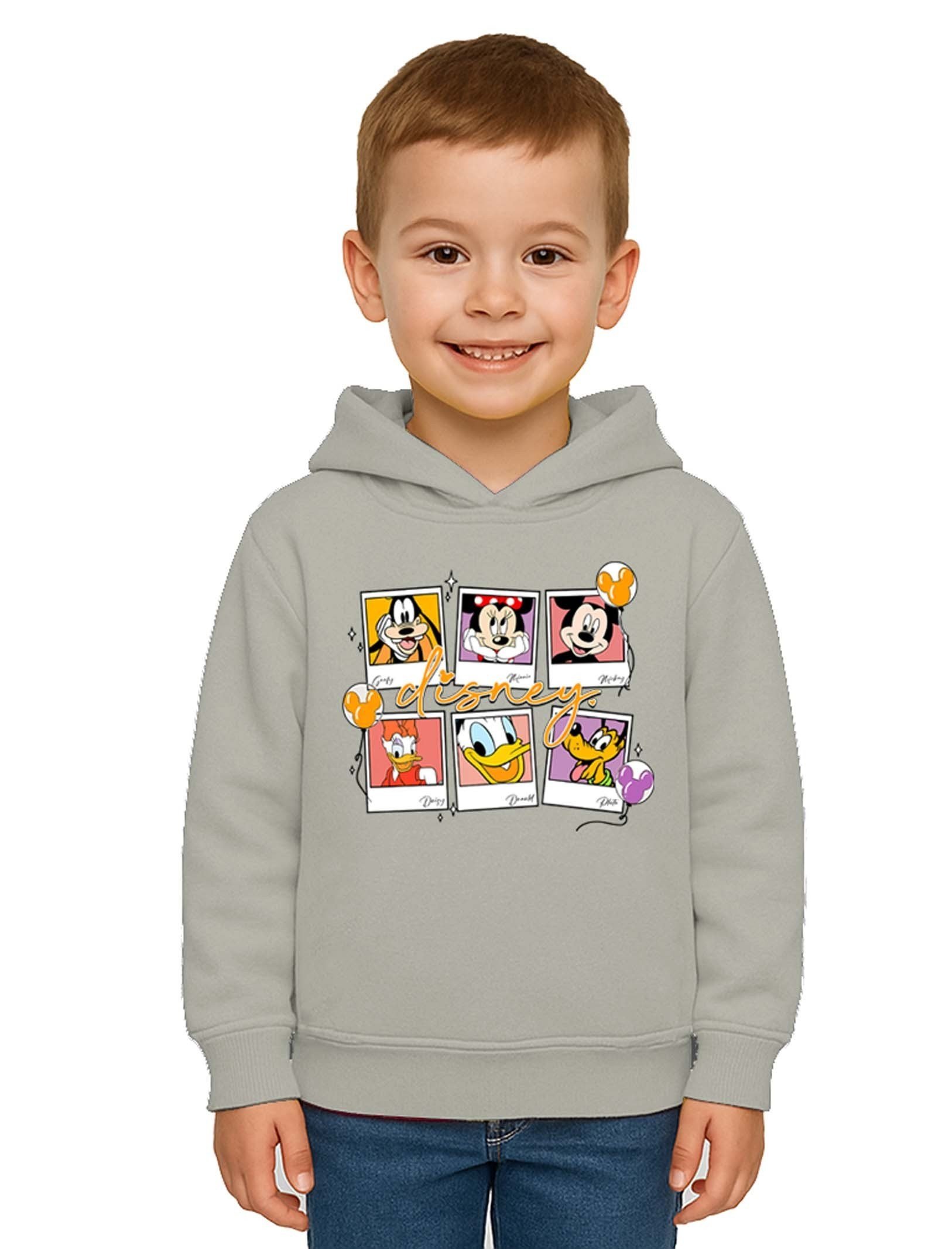 Unisex Baskılı Çocuk Swaetshirt Kapşonlu 3 İplik Şardonlu