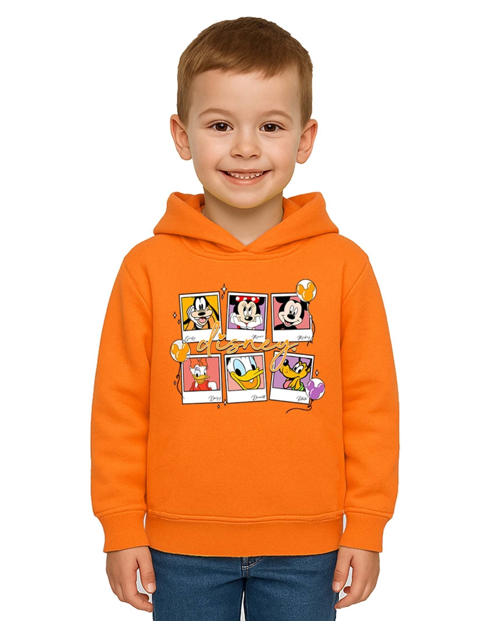 Unisex Baskılı Çocuk Swaetshirt Kapşonlu 3 İplik Şardonlu