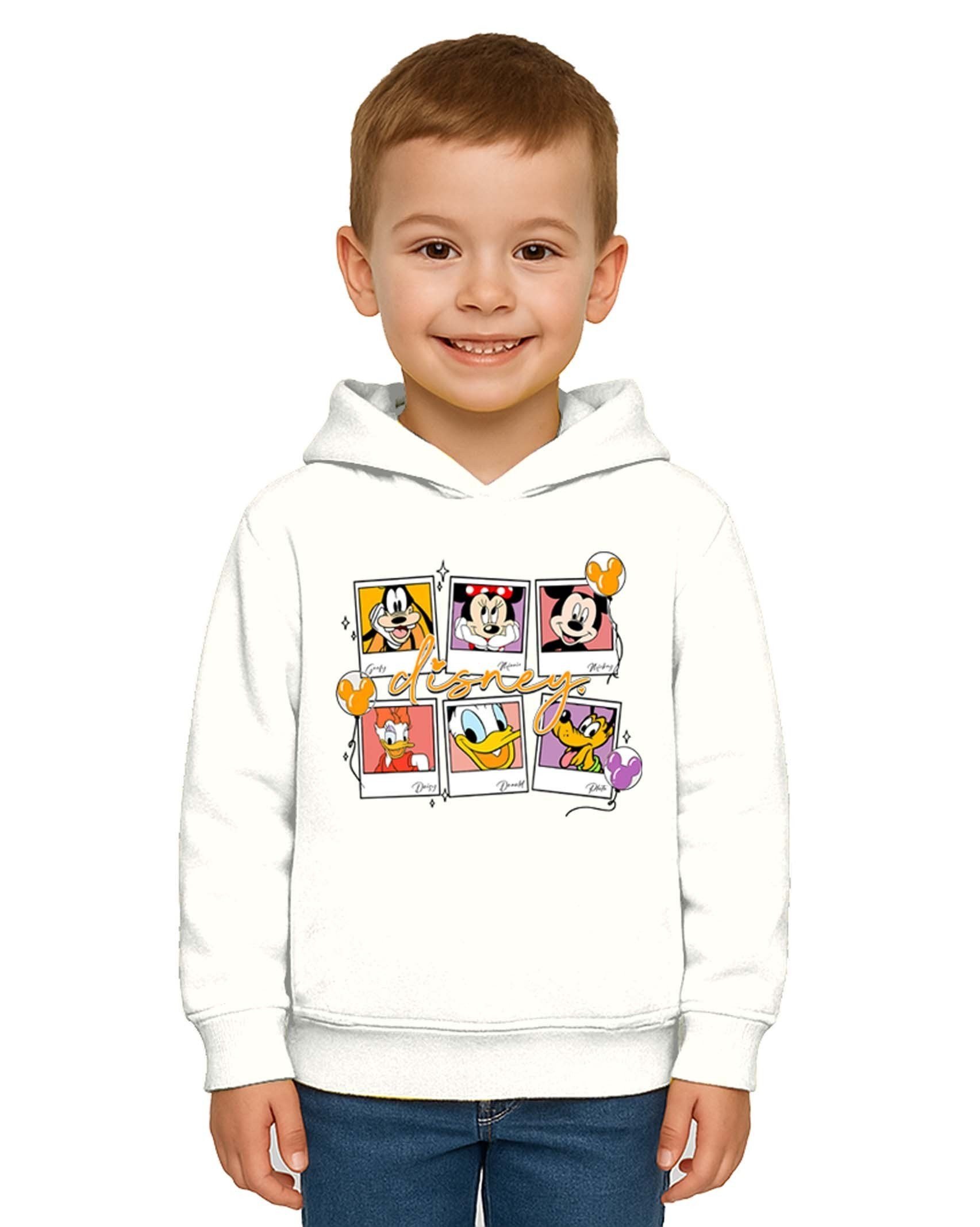 Unisex Baskılı Çocuk Swaetshirt Kapşonlu 3 İplik Şardonlu