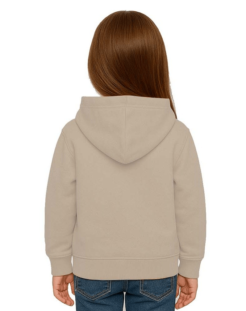Unisex Baskılı Çocuk Swaetshirt Labubu Baskılı Kapüşonlu 3 İplik Şardonlu