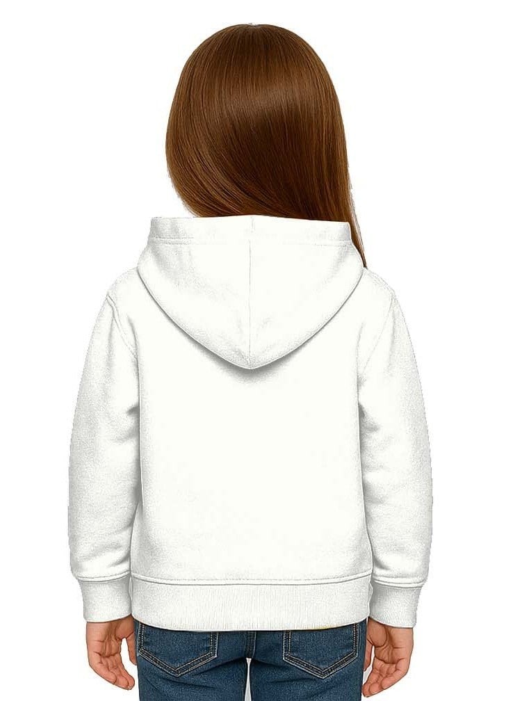 Unisex Baskılı Çocuk Swaetshirt Labubu Baskılı Kapüşonlu 3 İplik Şardonlu