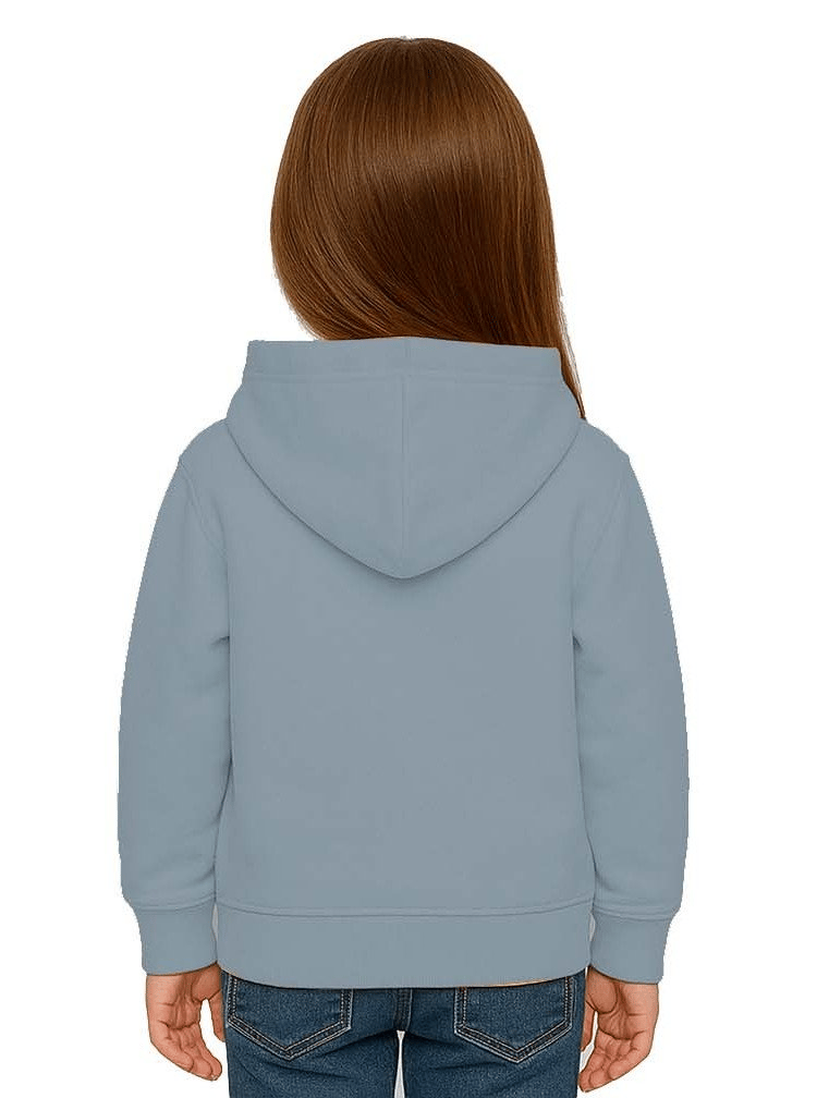 Unisex Baskılı Çocuk Swaetshirt Labubu Baskılı Kapüşonlu 3 İplik Şardonlu