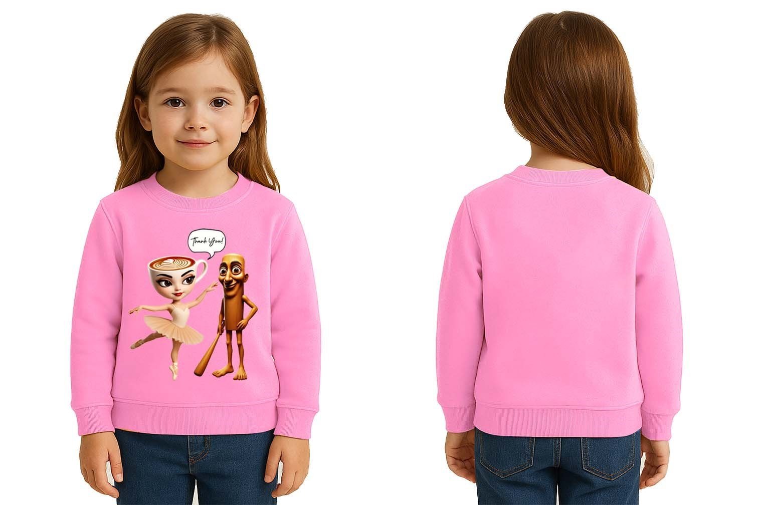 Unisex Braınrot Baskılı Çocuk Swaetshirt 3 İplik Şardonlu