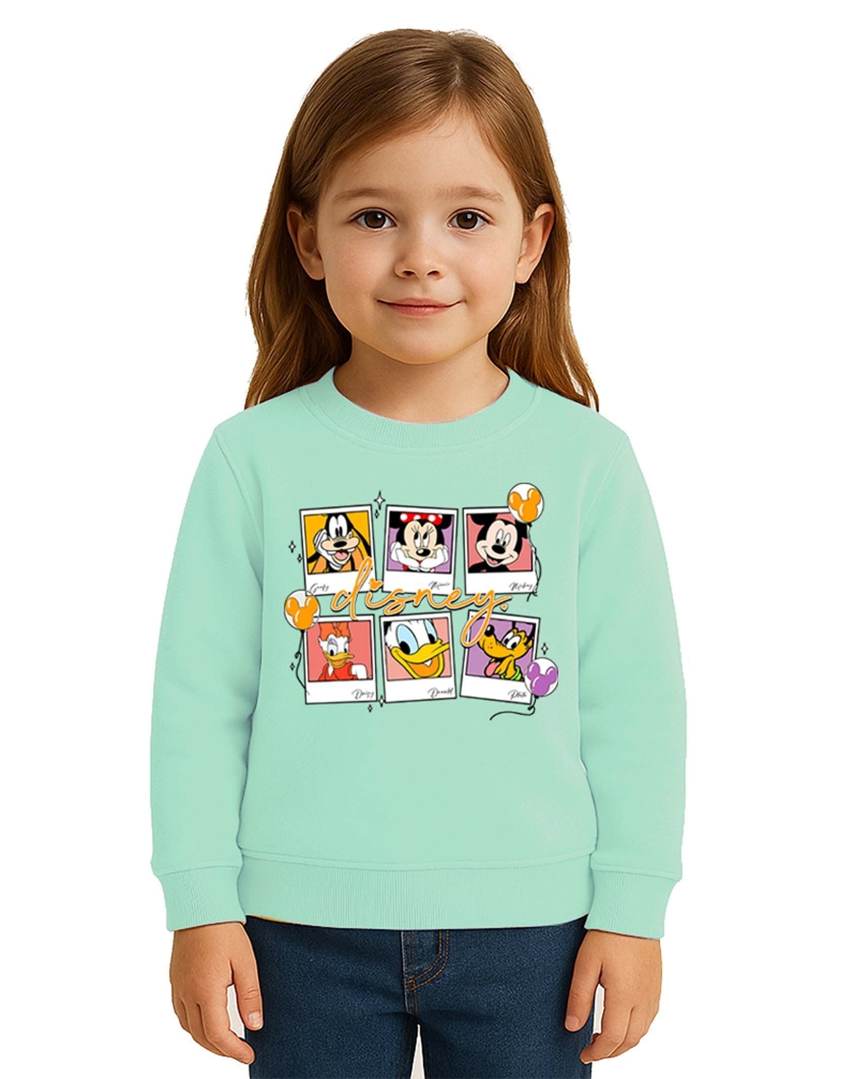 Unisex Disney Baskılı Çocuk Swaetshirt 3 İplik Şardonlu